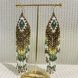 New Handmade Boho Style Beaded Earrings